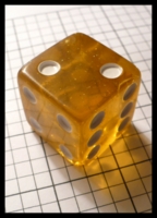 Dice : Dice - 6D - large Amber Clear Dice with White drilled Pips - Ebay Feb 2010